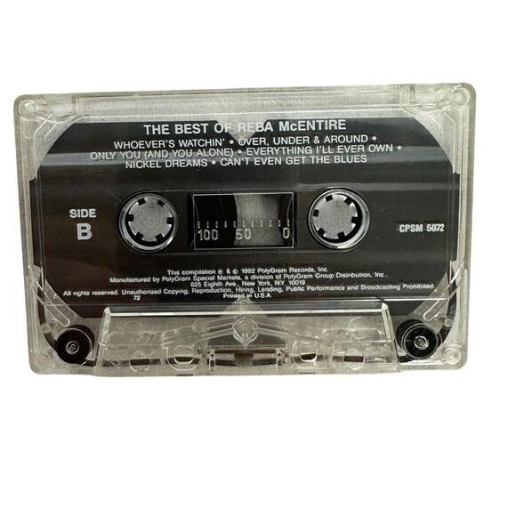 The Best Of Reba McEntire Cassette Tape 1992 PolyGram Special Markets Country - Picture 4 of 9